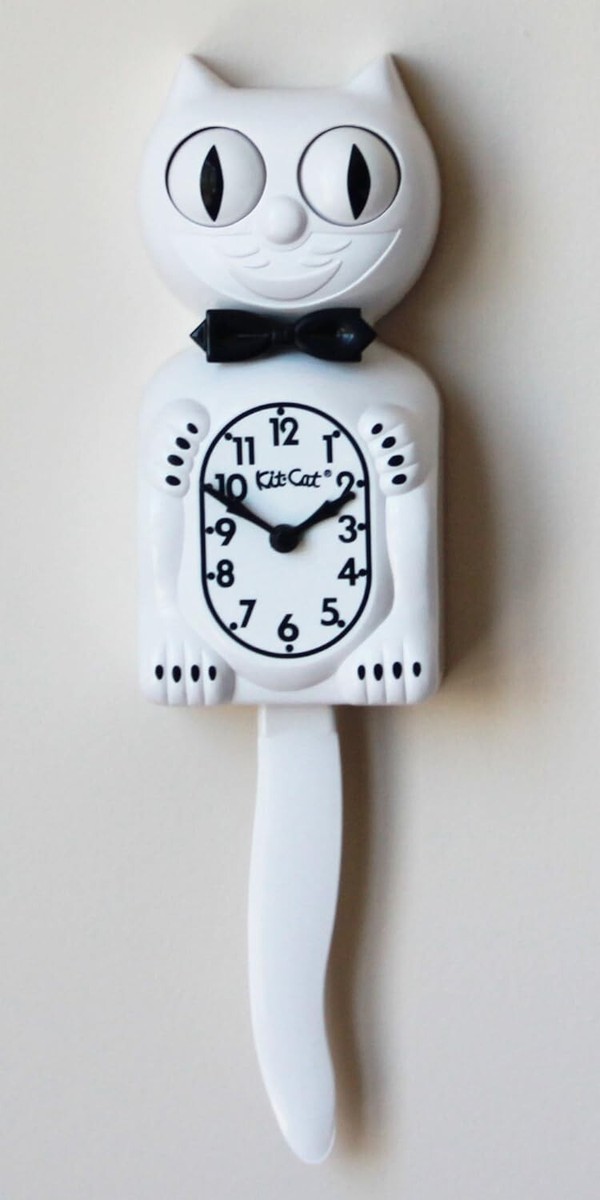 Rare White Limited Edition Kit-Cat Klock - American Made