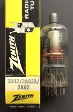 Zenith 2BU2, 2AH2 HW Valvola/Tubo Raddrizzatore, NOS, Nuovo con scatola