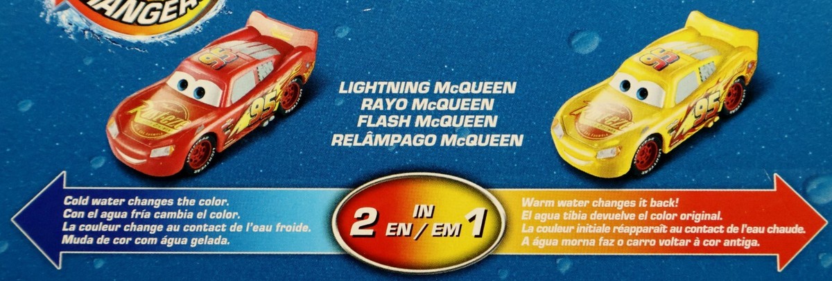 Disney Pixar Cars Color Changers Lightning McQueen, El Rayo, Flash,  Relampago