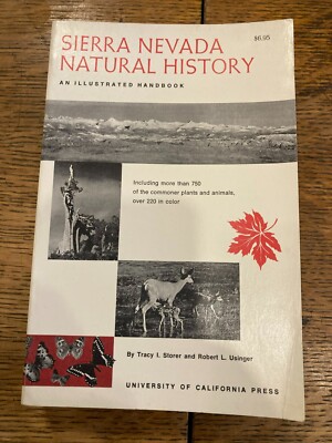 Sierra Nevada Natural History Illustrated Handbook Tracy Storer Robert Usinger
