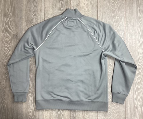 Club Room gray full zip sweater pocket men's fleece inside WARM white - Picture 4 of 5