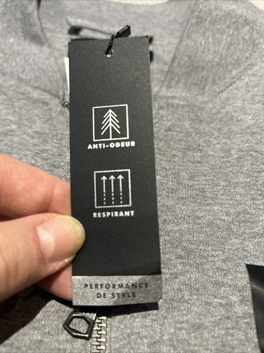 Banana Republic graue Jacke mit durchgehendem Reißverschluss Large neu Luxe Touch 40 $ sparen - Bild 4 von 11