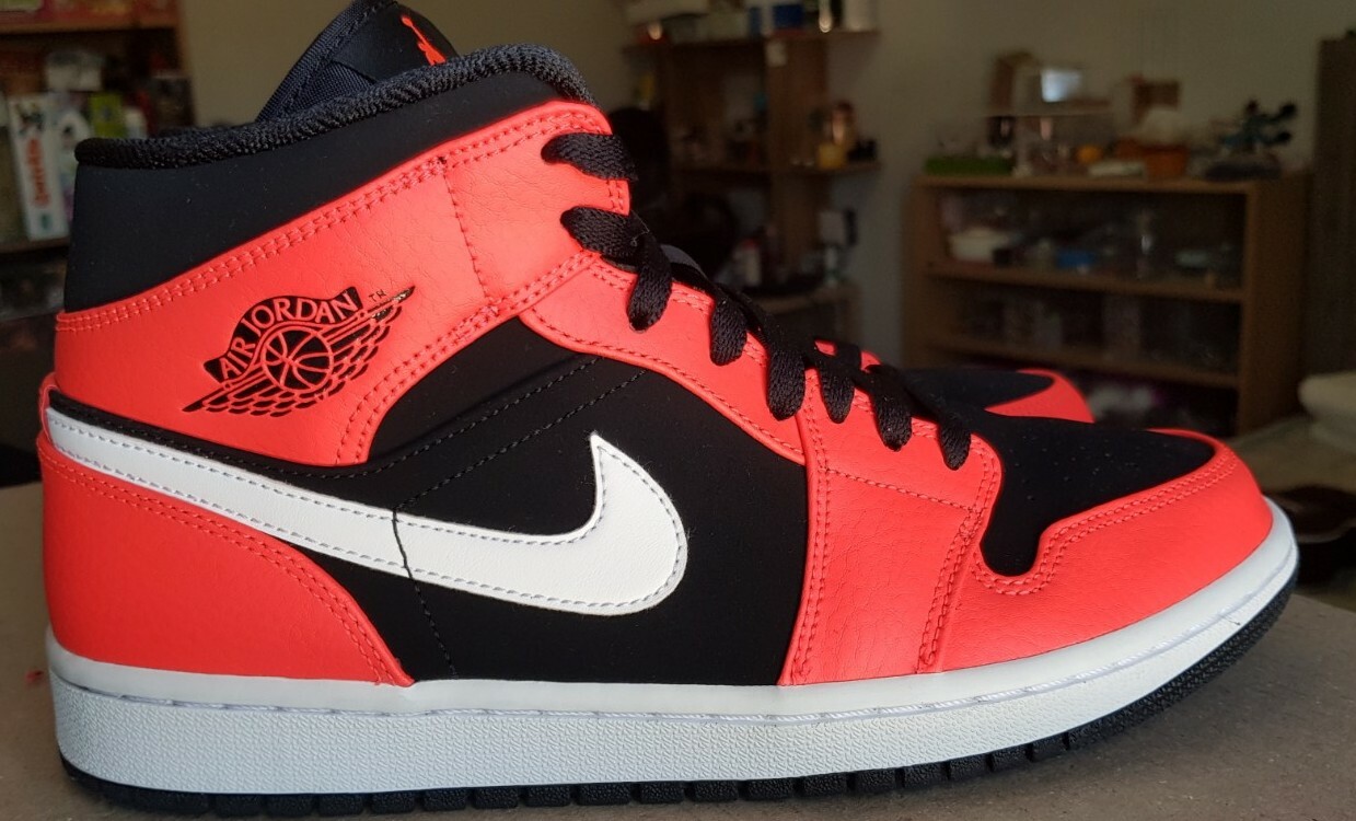 Air Jordan 1 Mid - Infrared | (8US) [Pre-owned 9/10] | eBay