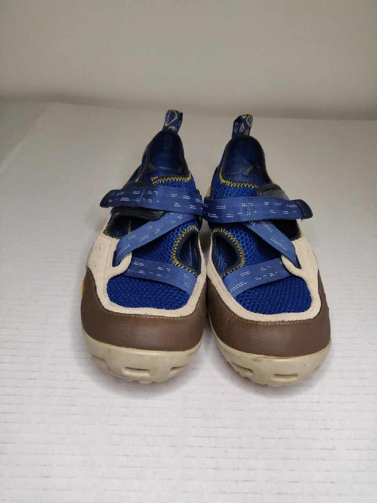 Sandali da uomo blu per esterni Timberland taglia 9 5 Vibram punta chiusa