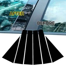 Us Black Window Pillar Posts Door Trim Cover Set For Gmc Acadia 2007-2016