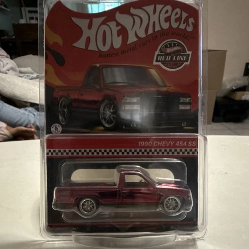 Hot Wheels 1990 Chevy 454 SS Red Line Club Diecast Truck 1:64