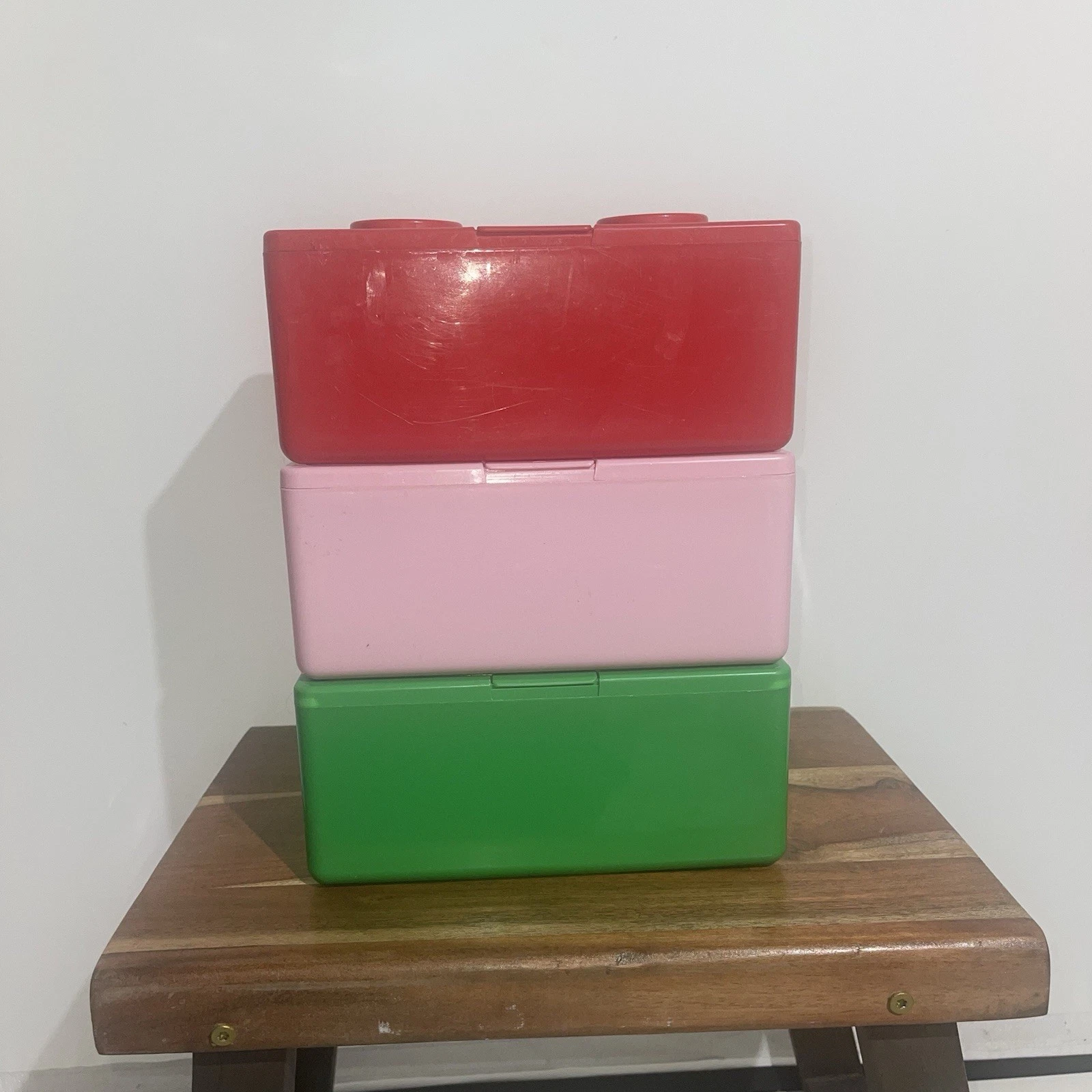 Vintage Chubby’s Stackable Baby Wipes Containers Set Of 3