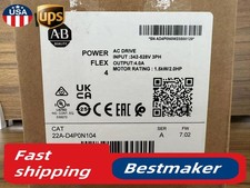 22A-D4P0N104 2022 SER A New Allen Bradley PowerFlex 4 1.5 kW 2 HP AC Drive .