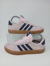 Adidas VL Court 3.0 Shoes Womens US Size 7 Pink Suede Gum Sneakers JP7629