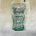 Vintage Coca-Cola 2.5oz Rum & Coke Shot Glass Clear Green Tint Libbey 3" Tall
