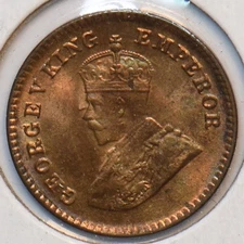 British India 1926 1/12 Anna 294456 combine shipping