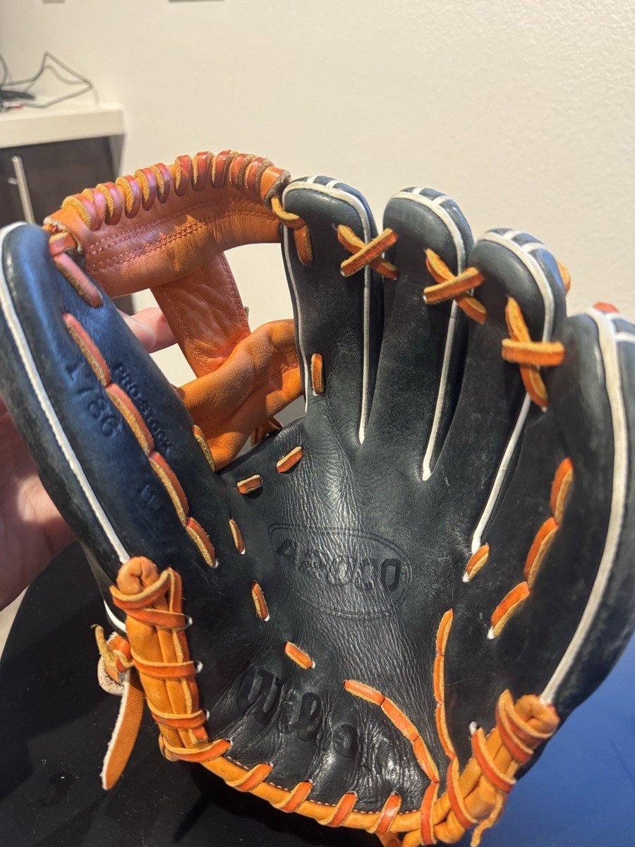 Wilson A2000 11.5 Black Orange Leather 5 Finger Baseball Glove | eBay