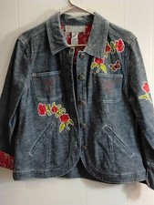 Sag Habor Enhanced handcrafted demin Jacket Size 8P