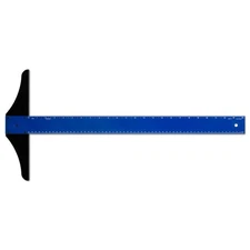 24-inch Professional Aluminum T-Square for Art Framing  Drafting, Blue