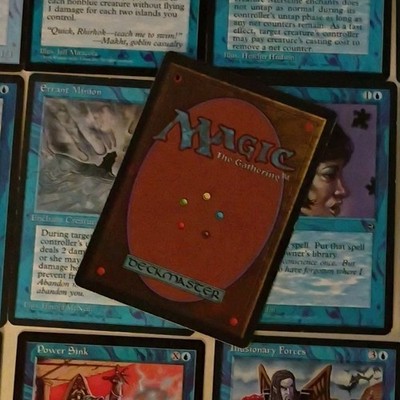 Magic: The Gathering Vintage Ice Age Blue Lot - Hydroblast, Power Sink