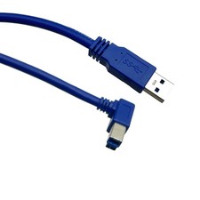 10FT Right Angle USB 3.0 Type A Male To Type B Male High Speed Printer Cable