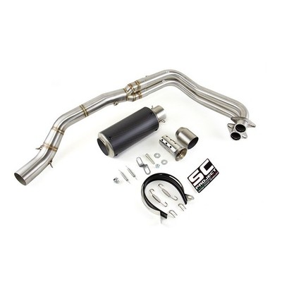 For Yamaha YZF R3 2015-2025 MT03 Whole System Carbon Muffler Exhaust Header Pipe