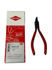 NEW KNIPEX 4421J11 5 1/8" Circlip Pliers Internal 90° Forged Tip