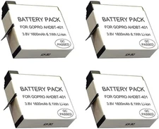 10 Pack OEM Replacement Battery AHDBP-401 For GoPro Hero 4 Silver Black Camera