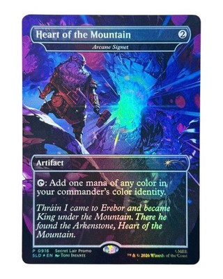 MTG | Heart of the Mountain / Arcane Signet | Hobbit | Foil | NM