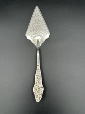 Vtg Italian Raimond Silver Plated Pie Cake Pastry Server Italy 12" Long Etched