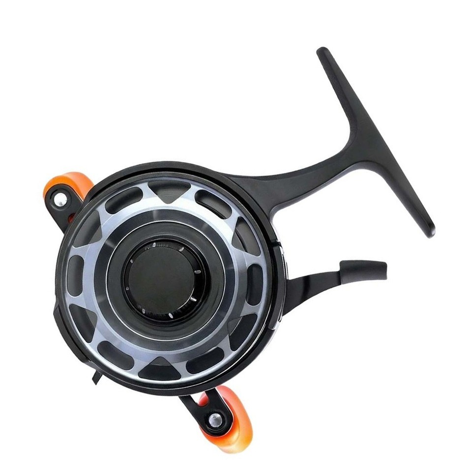 Ice Fishing Reel with Stable High Foot Frame for Bridge Raft Use 3.1:1 ...