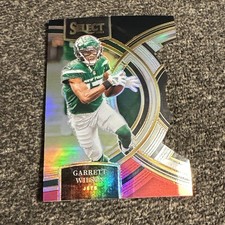 2023 Panini Select - Premier Level Garrett Wilson #115 Black & Red Prizm Die-Cut
