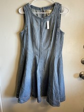 Madewell NWT Circle Mini Dress: Airy Denim Edition Size Medium