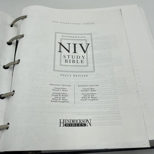 Zondervan NIV Study Bible : Loose-Leaf Edition by Hendrickson (2005, Hardcover) - Imagen 13 de 13