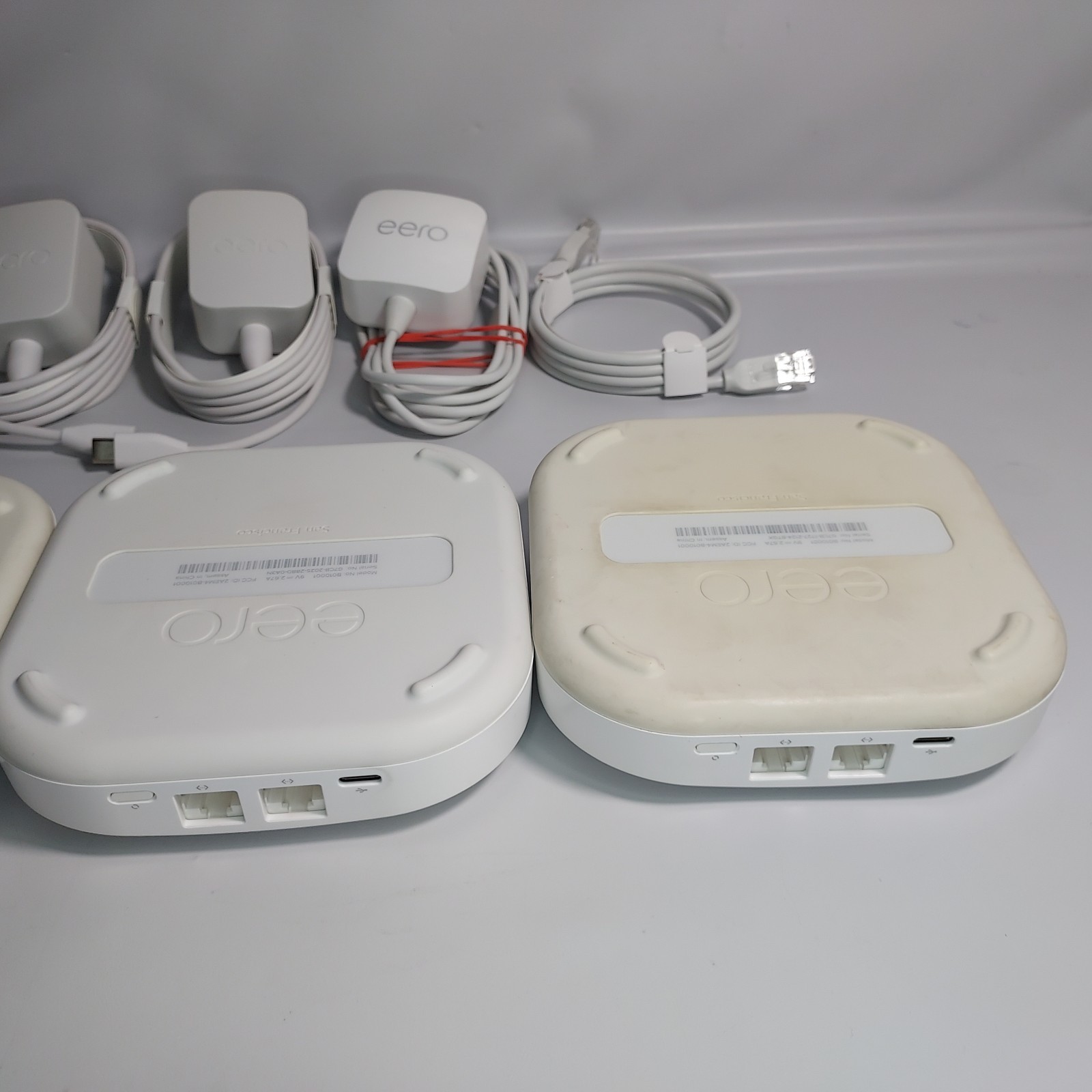 LOT OF 4 Eero Pro 2nd Generation B010001 AC Mesh Routers - Tested & Working! 