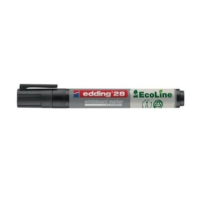 10 Stk. Edding Whiteboardmarker 28 EcoLine schwarz Strich-B.1,5-3mm Rundspitze