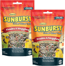 Sunburst Fruits Veggies Gourmet Treats for Small Birds 2 Pack