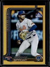 2025 Topps Pro Debut Brandon Sproat Gold Foil #/50