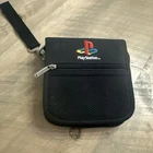 Vintage Sony Playstation PS1 20 Disc Game CD Zipper Holder Carrying Case Square
