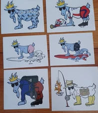 🐐🐐 GOAT USA Sticker - Hicker - Surfers - Lacrosse Player - Fisherman - New 🐐