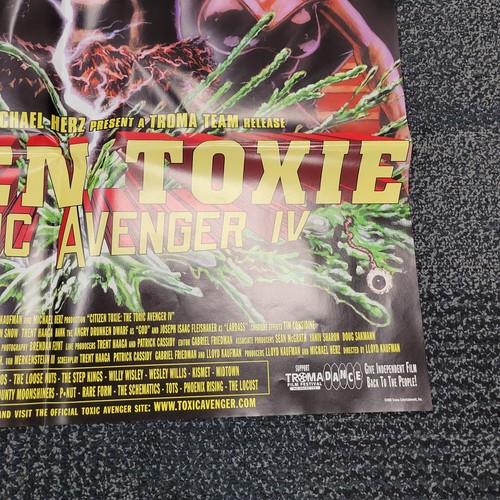 Citizen Toxie Movie Poster 25x38 Folded Rare Troma Film Festival Lloyd Kaufman - Picture 10 of 11