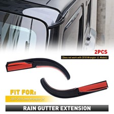 Car Roof Rain Gutter Water Guard Slot Extension for Jeep Wrangler JK 2007-2017