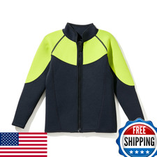 Intboss Kids 3mm Wetsuit Jacket Long Sleeve Neoprene Water Sports Swim Dive Kaya