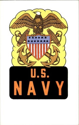 U.S. Navy Eagle Emblem Western Souvenirs, Inc. c1950s-60s Vintage Postcard