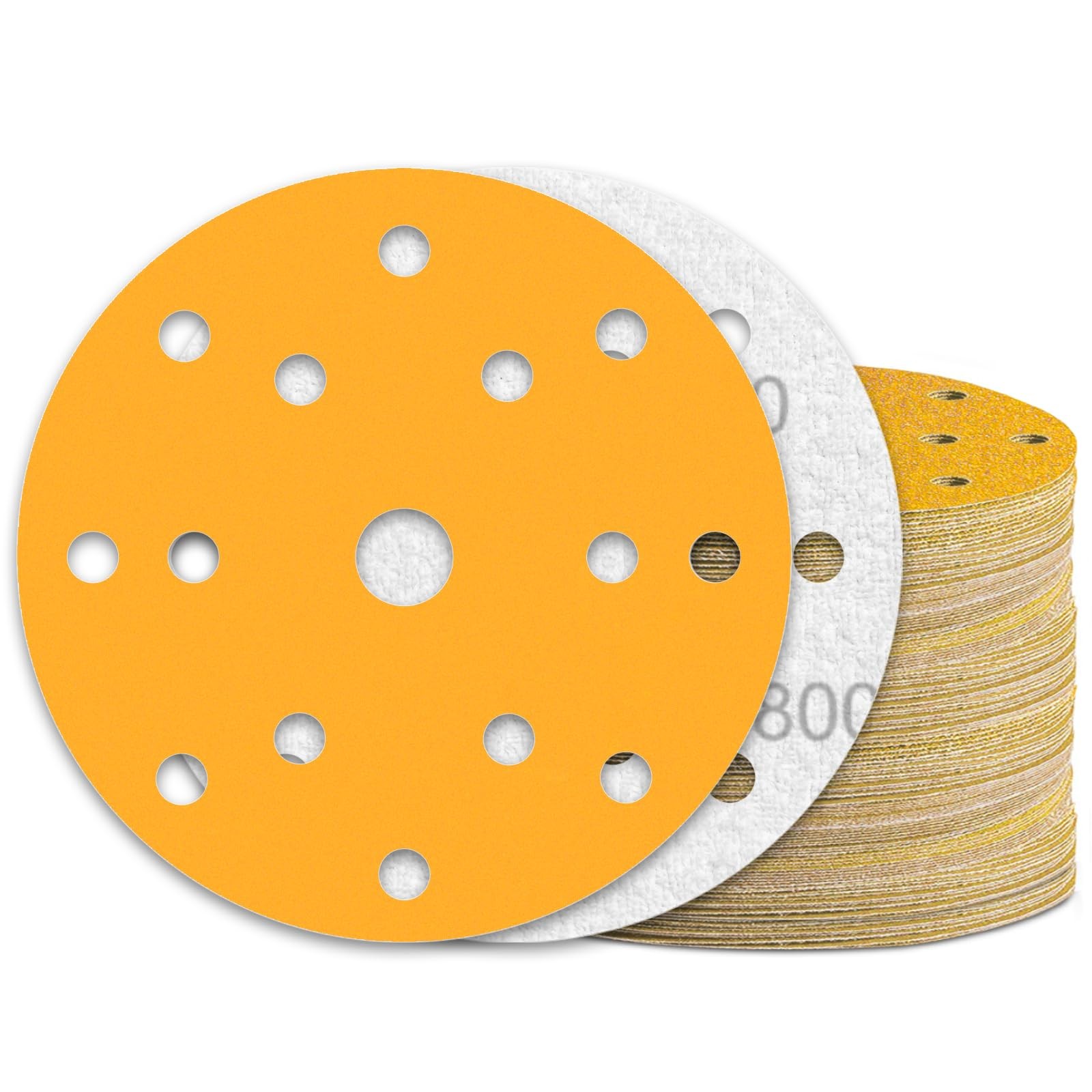 Disque abrasif 150mm anti-encrassement à 15 trous pour un ponçage de précision sans poussière