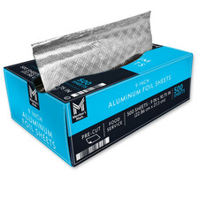 Member  s Mark Foil Sheets 9 x 10.75 Inch 500 Count Aluminum Foil