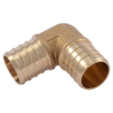 SharkBite 1-in PEX Crimp Brass 90-Degree Elbow