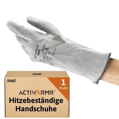 Ansell ActivArmr 42-474, Hitzeschutz Handschuh, Industrielle hitzebeständige 