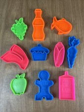 Vintage 1972 Mattel Tuff Stuff Plastic Play Food Colorful Lot Of 10 Pcs