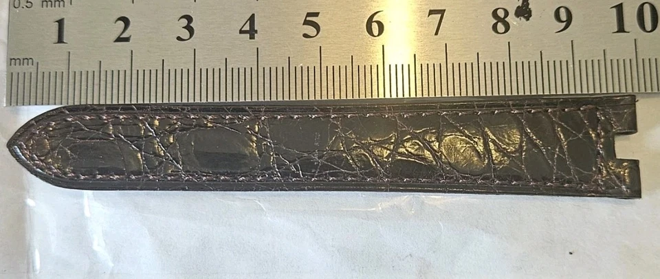 Authentic Cartier Vendome 16mm x 14mm Rich Brown Croc Watch Strap ( Old Stock ) - Image 4 of 4
