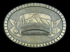 SJ07155 VINTAGE 1986  BLUEGRASS  COUNTRY MUSIC MAKERS ASSOC.  BELT BUCKLE