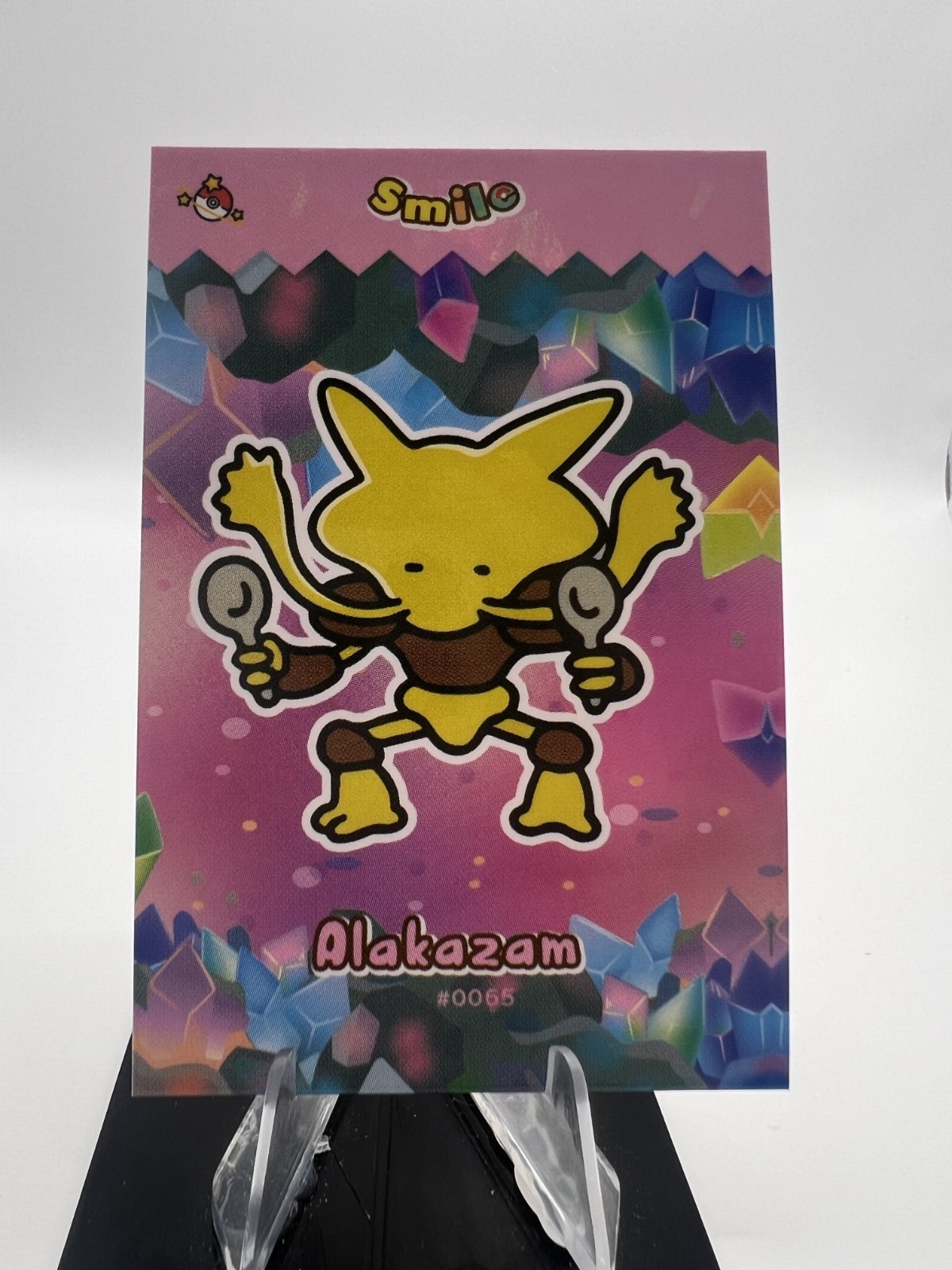 Alakazam #65 - Cracked Ice Holo - Smile Card Database- Pokemon