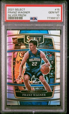 2021-22 Panini Select Silver Prizm Franz Wagner RC Rookie PSA 10 Orlando Magic