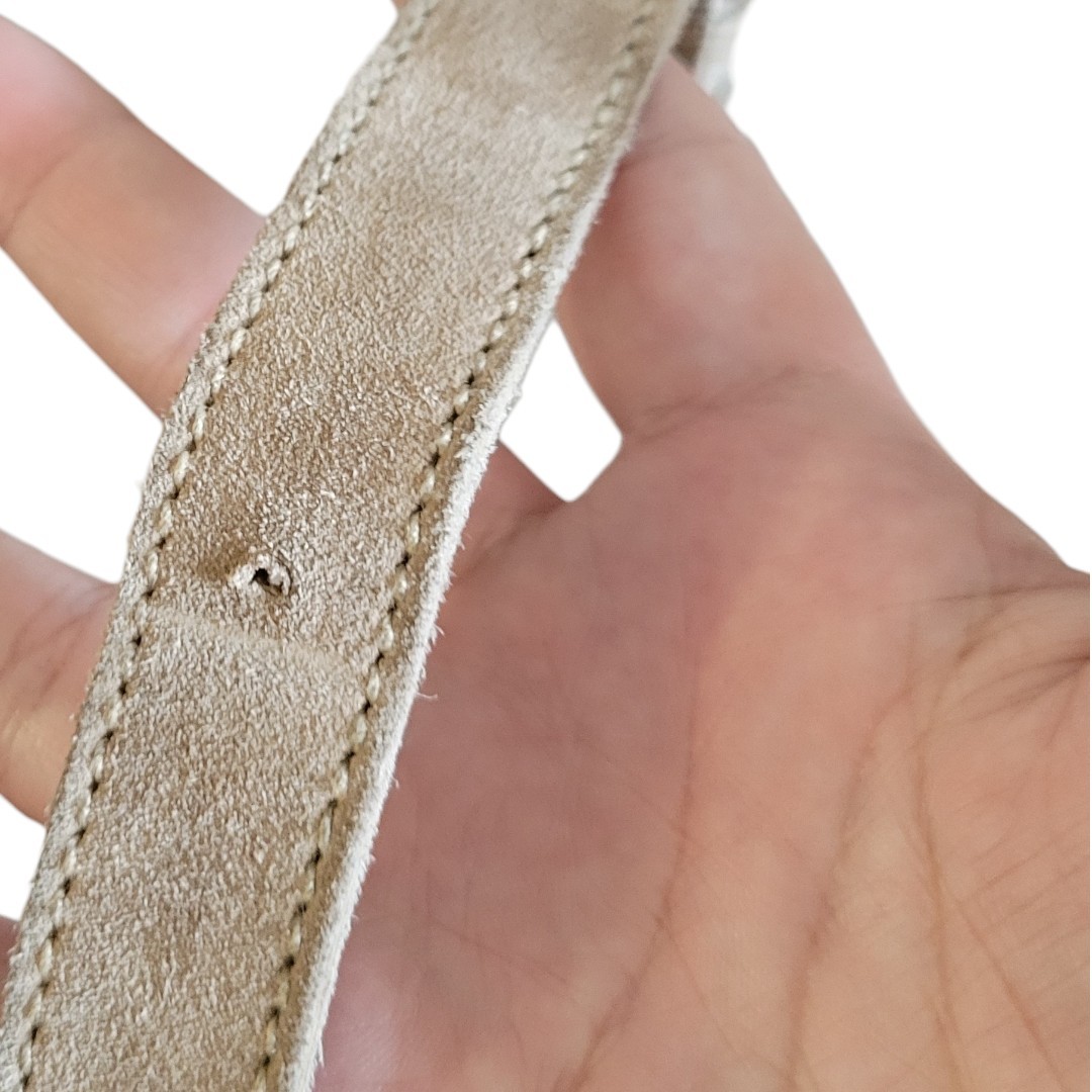 PRADA Shoulder Bag Suede Beige Auth 162513 thumbnail 18