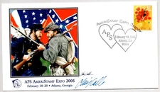 #3898 LOVE BOUQUET, APS STAMPSHOW, CIVIL WAR CHRIS CALLE FDC ARTWORK SIGNED